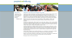 Desktop Screenshot of peoplestrustindia.org