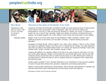 Tablet Screenshot of peoplestrustindia.org